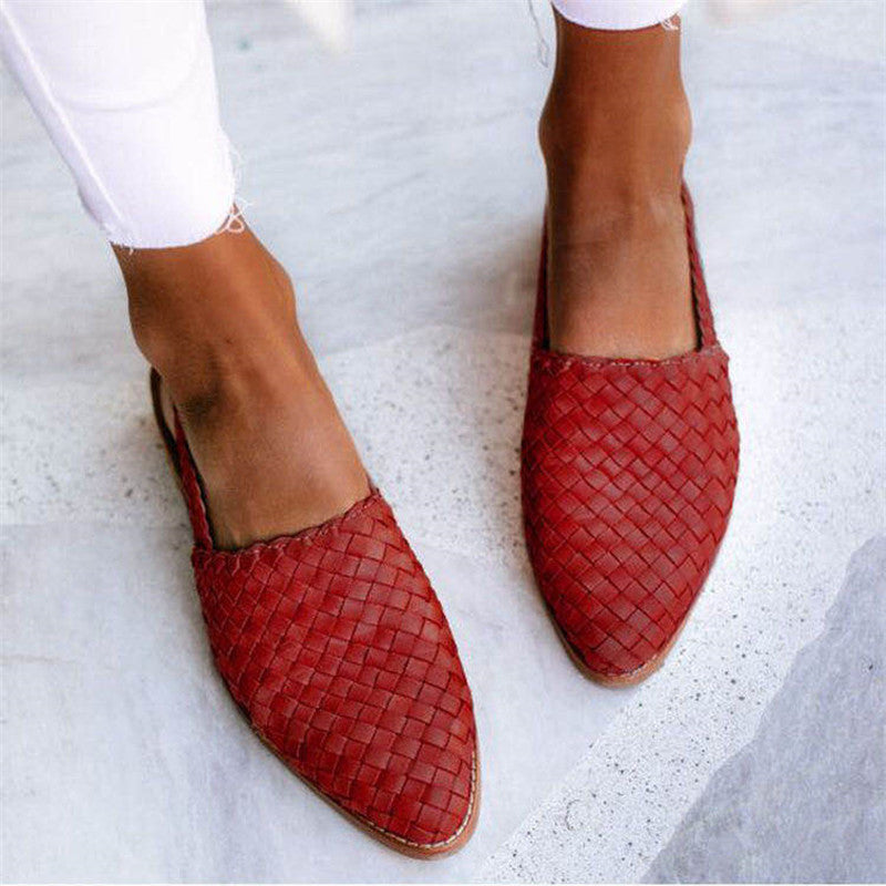 Kate - Leather Woven Sandals