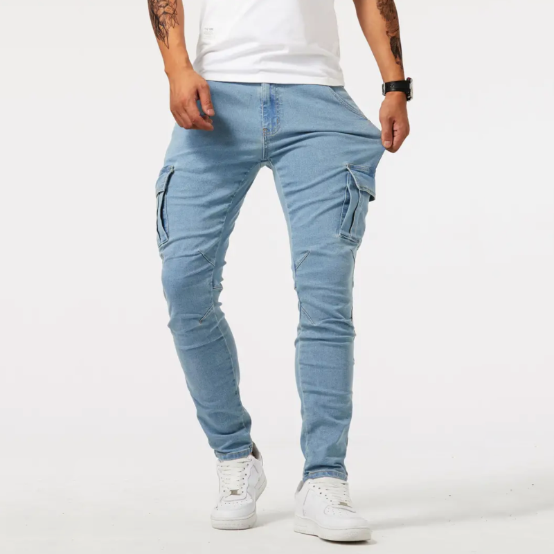 Casual cargo stretch pants