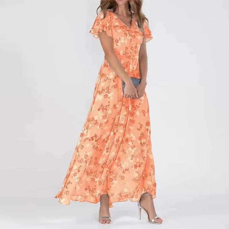 EnchantElsa - Colorful Elegance Dress