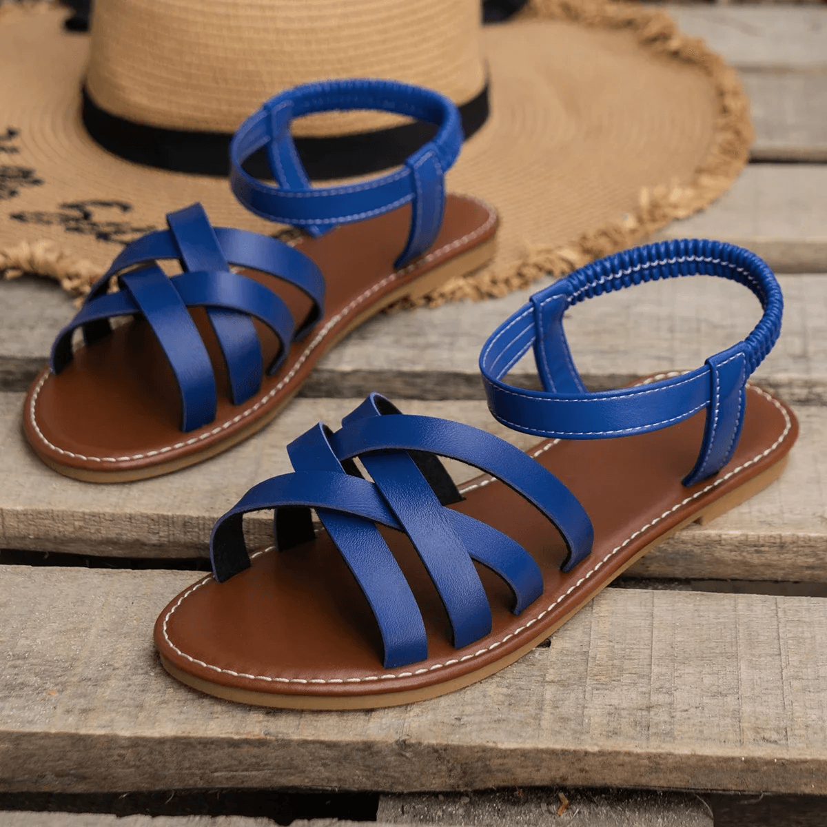 Sicily Woven Leather Orthopedic Sandals with Cushion Support for Women
