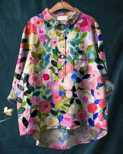 Elisa - Cotton-Linen Blouse