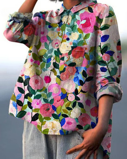 Elisa - Cotton-Linen Blouse