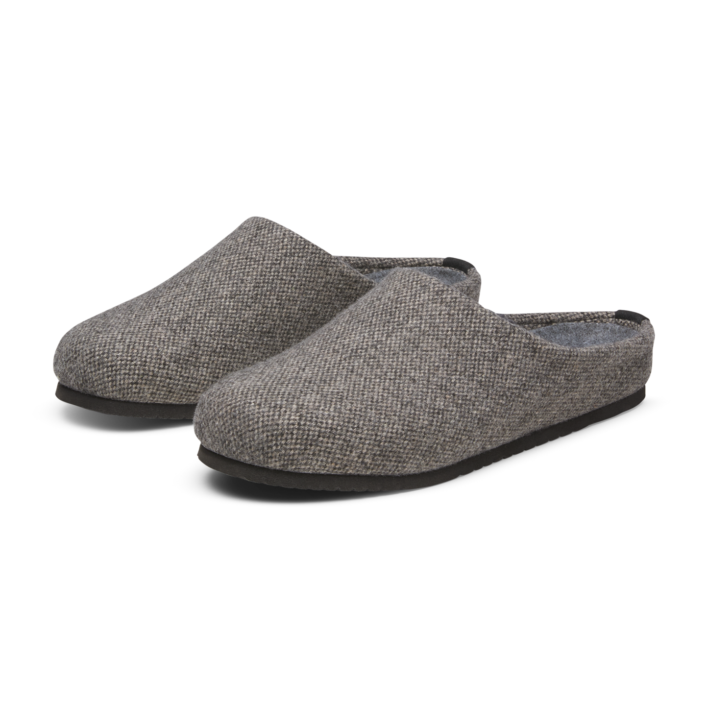 Wool Tweed Cozy Slippers with Cushioned Sole for Everyday Comfort