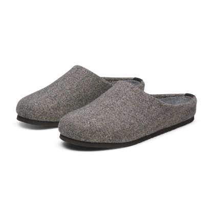 Wool Tweed Cozy Slippers with Cushioned Sole for Everyday Comfort