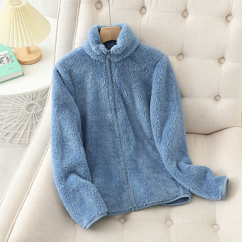 Rose -  Cozy Fleece Cardigan