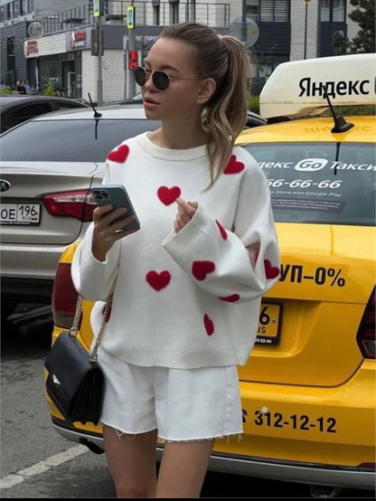 Lovely - Hearts sweater