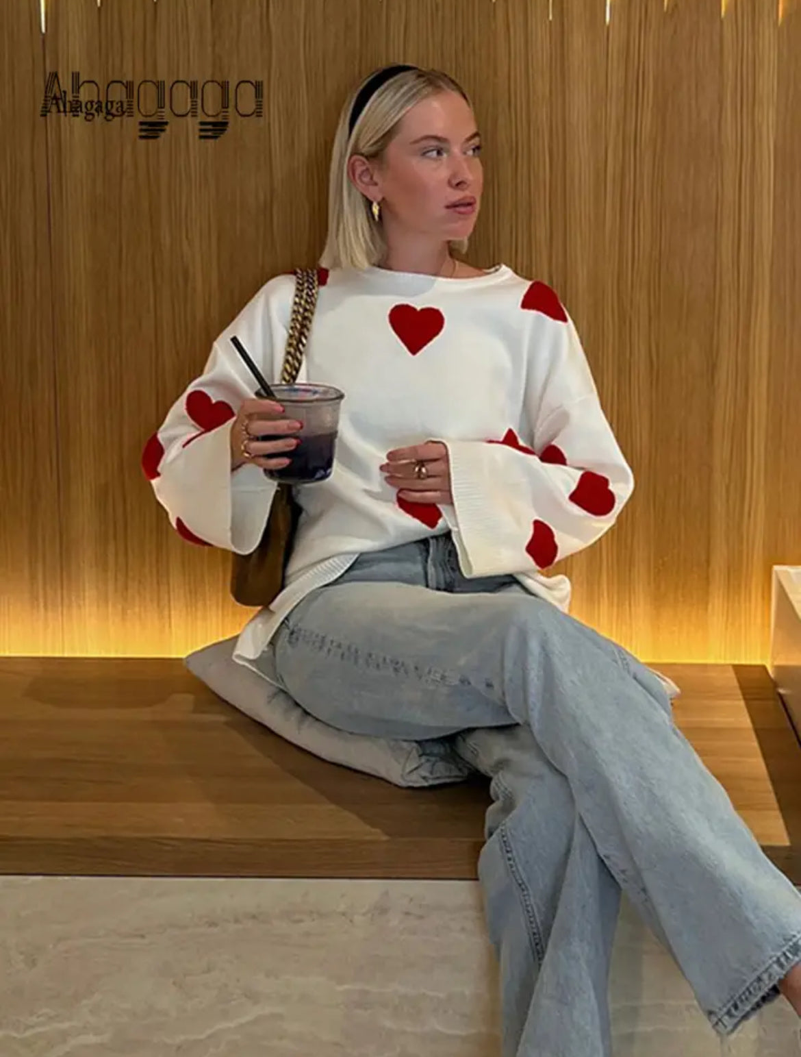Lovely - Hearts sweater