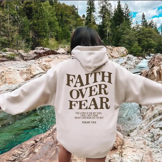 CourageCozy Faith Over Fear Hoodie