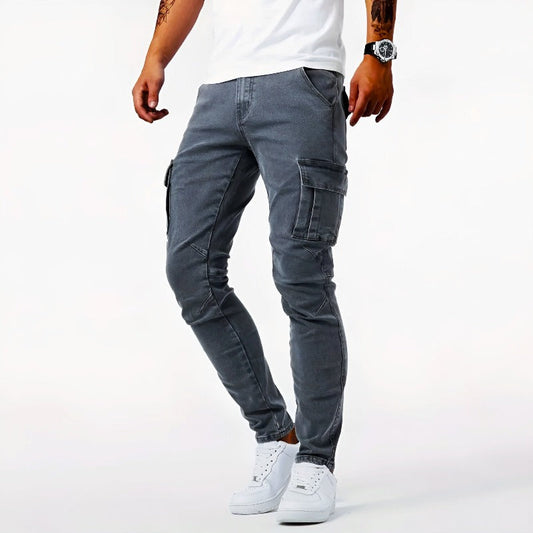 Casual cargo stretch pants