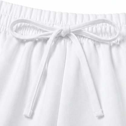 Off-Shoulder Two Piece Co Ord Set with Drawstring Waist Pants