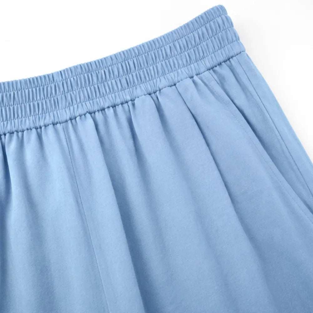 Wrap Waist Peplum Top and Gaucho Pants Set for Women