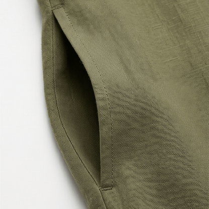 Halvine Button-Through Maxi Shirt Dress with Long Sleeves and Side Pockets