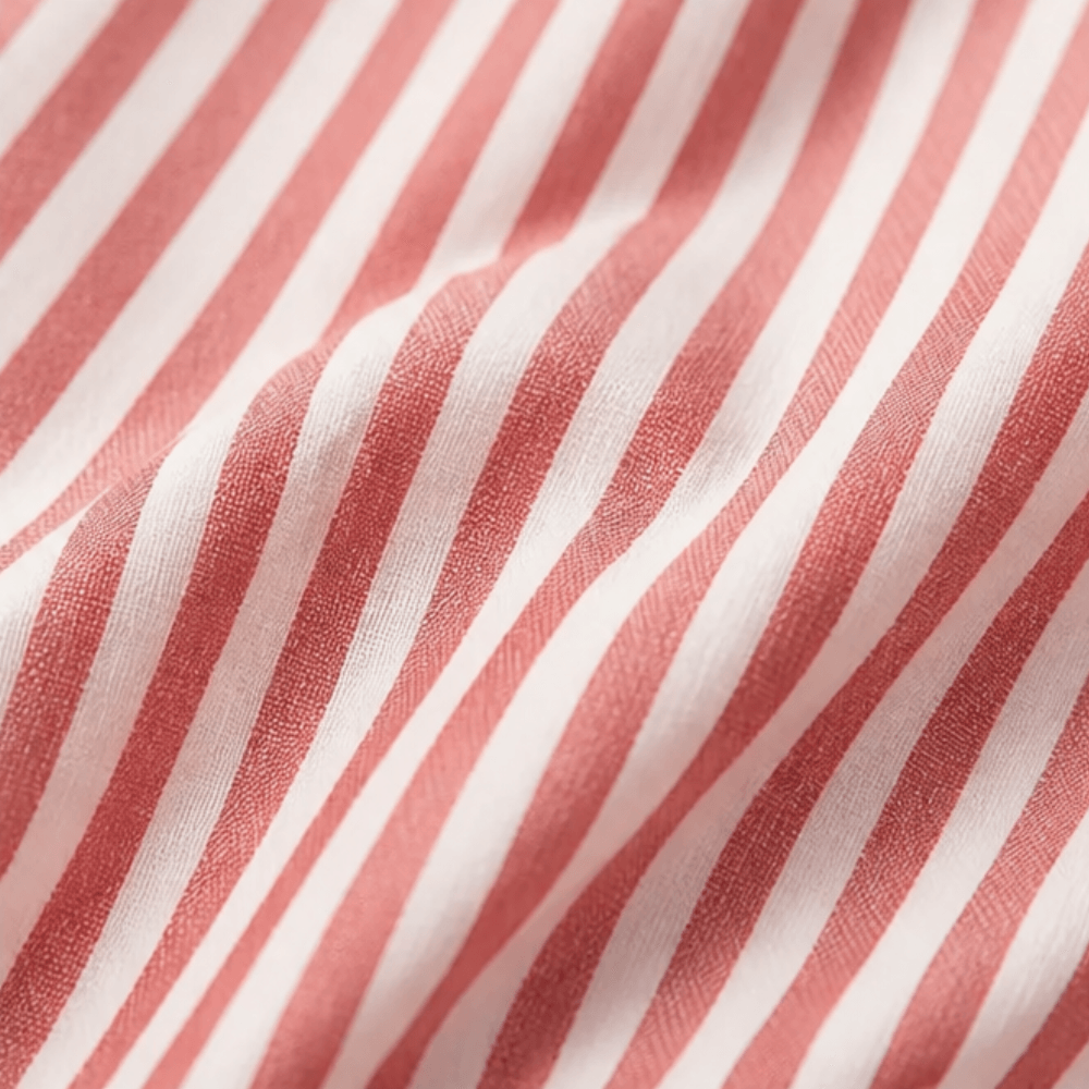 Solène Striped Sailor Collar Top with Puff Sleeves for Women