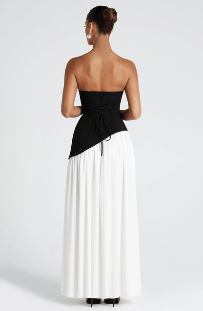 Strapless Split Formal Christmas Dress for Cocktail Evening Maxi Occasions