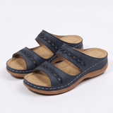 Women's Cushioned Wedge Sandals with Arch Support Footbed