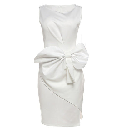 Cordelia Ashworth Bow Detail Midi Sheath Dress for Christmas Dress Occasions