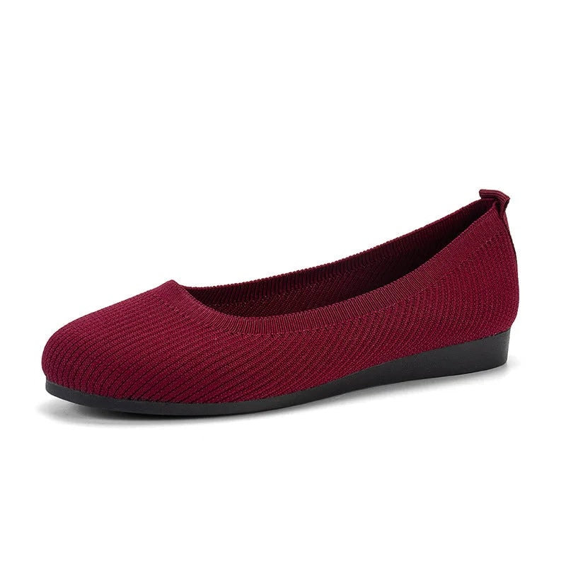 Women's Breathable Knit Comfort Shoes with Non-Slip Sole
