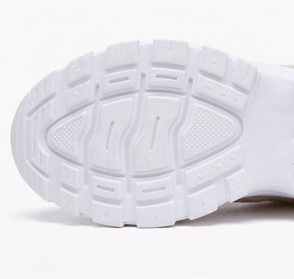 Aerloom Women's Cushioned Knit Sneakers with Slip-On Comfort