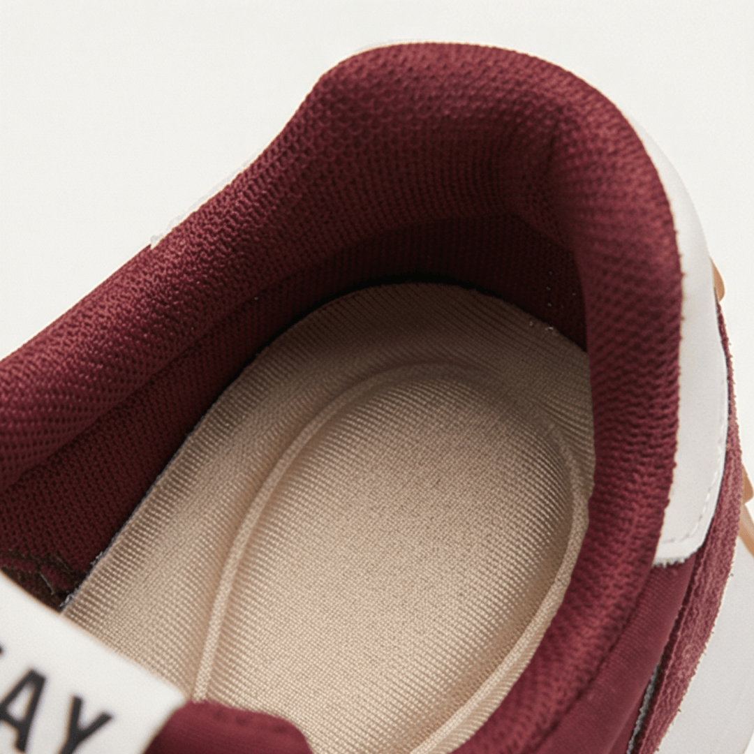 Velora Retro Suede Colorblock Cushioned Platform Sneakers for Women