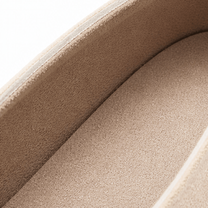 Sollea Suede Slip-On Flats with Cushioned Sole and Rope Bow