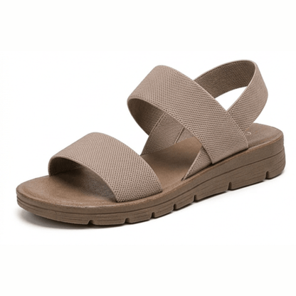 Women's Stretch-Strap Cushioned Sandals with Non-Slip Sole