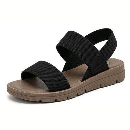 Women's Stretch-Strap Cushioned Sandals with Non-Slip Sole