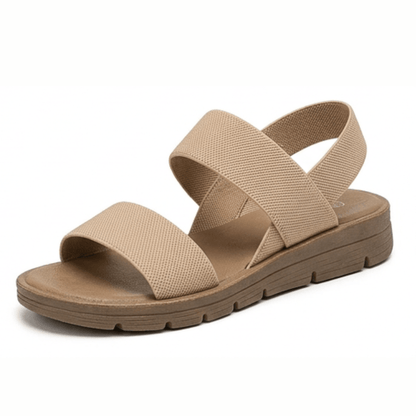 Women's Stretch-Strap Cushioned Sandals with Non-Slip Sole