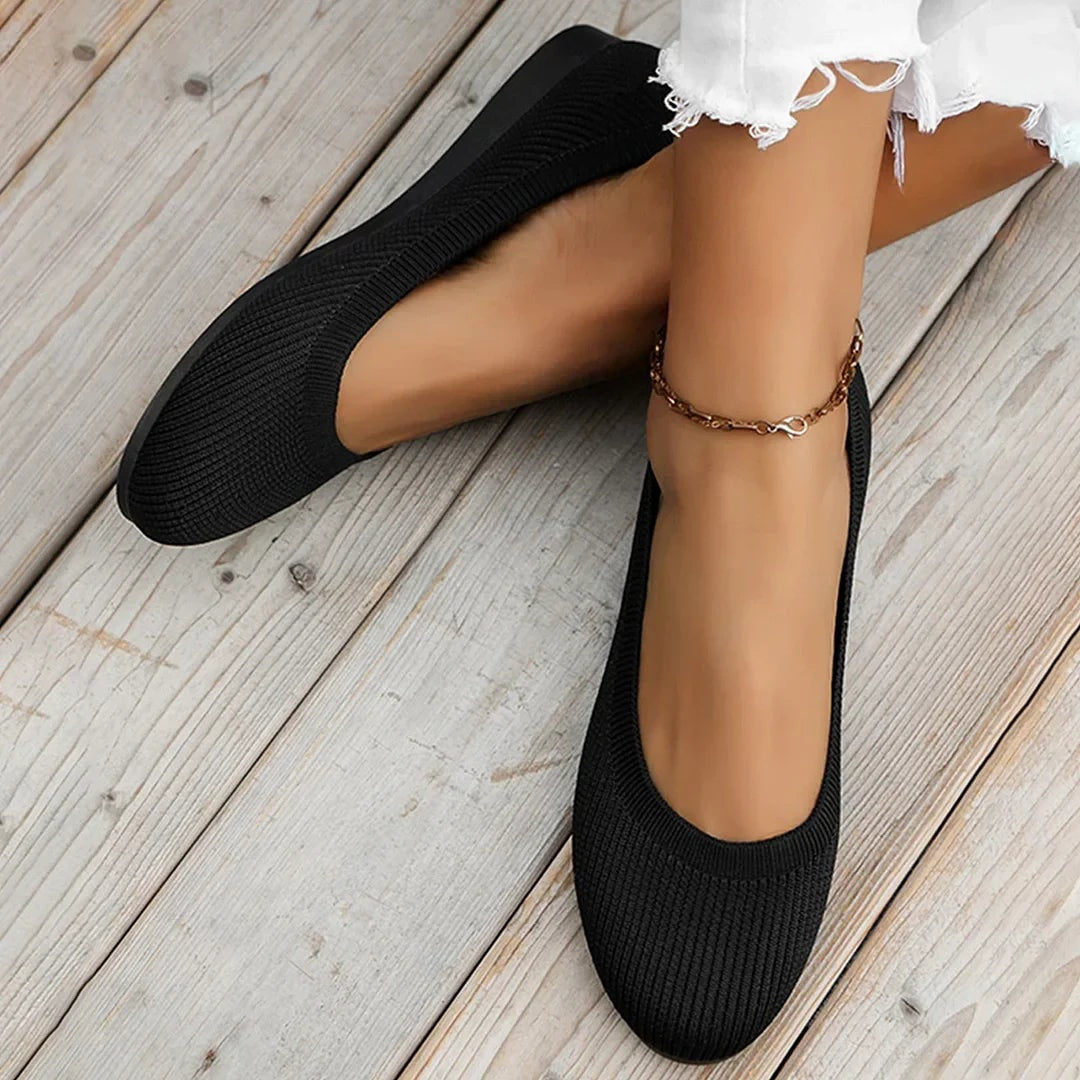 Women's Breathable Knit Comfort Shoes with Non-Slip Sole