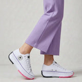Chunky Platform Canvas Lace-Up Cushioned Sneakers for Women