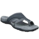 Comfortable Cross-Strap Toe-Loop Slide Sandals with Cushioned Footbed