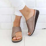 Lizzie Comfortable Toe-Loop Platform Arch Support Sandals with Footbed
