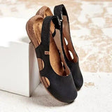 Cutout Slingback Cushioned Sandals with Adjustable Strap