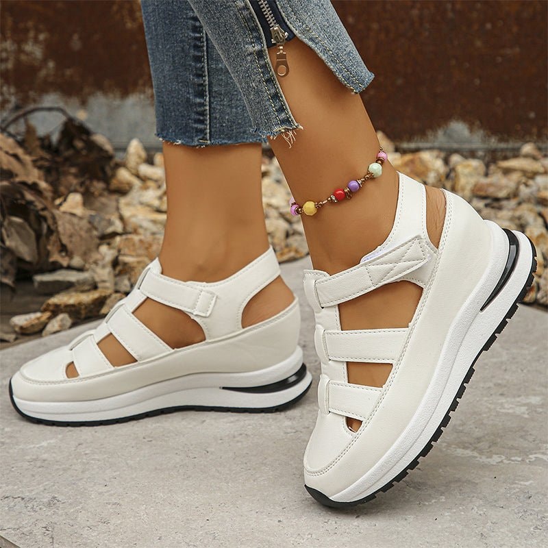 Sabella Closed-Toe Orthopedic Sandals with Cushioned Platform Sole