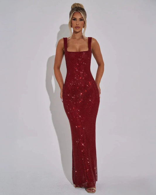 Scarlett Devereux Sequin Maxi Christmas Dress for Women