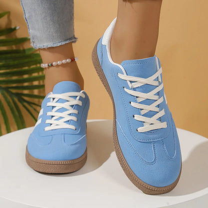 Pamela Panelled Lace-Up Women's Cushioned Sneakers with Arch Support