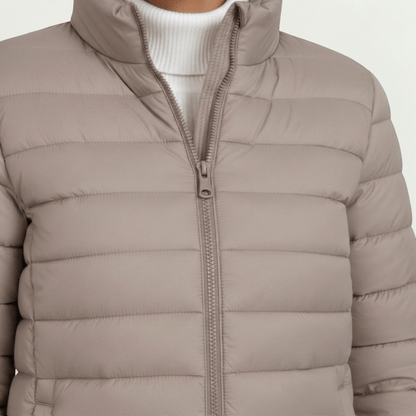 Isabella Moreau Women's Lightweight Quilted Denim Jacket in Polyester