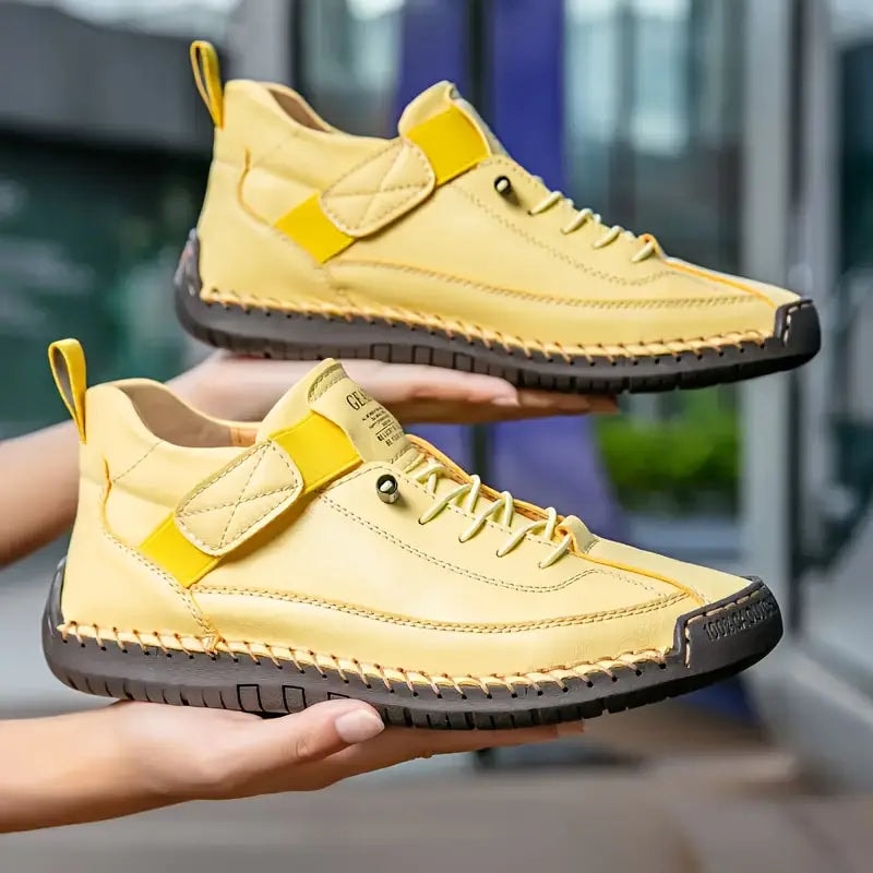 Women's Suede Comfort Sneakers with Orthopedic Cushioned Insole