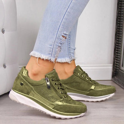 Isabella Lightweight Comfort Sneakers with Rhinestone Detail