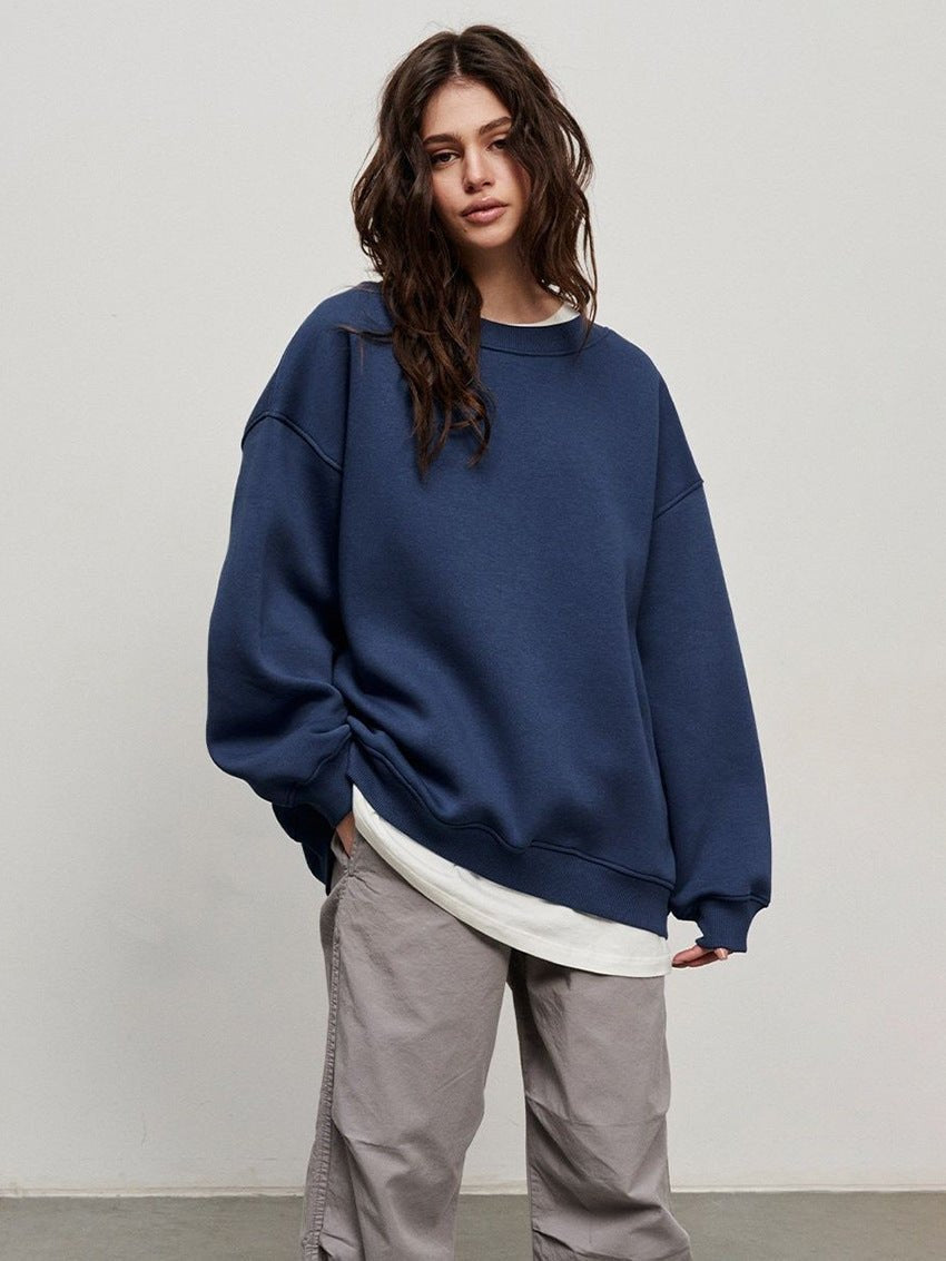 Oversized Relaxed Fit Knit Sweater for Everyday Layering