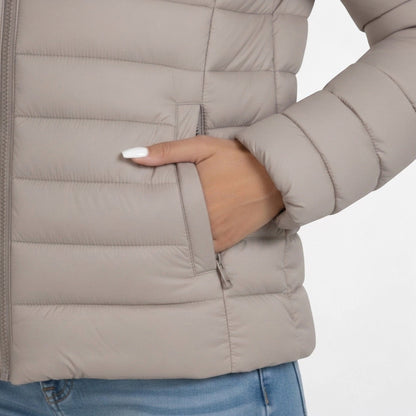 Isabella Moreau Women's Lightweight Quilted Denim Jacket in Polyester