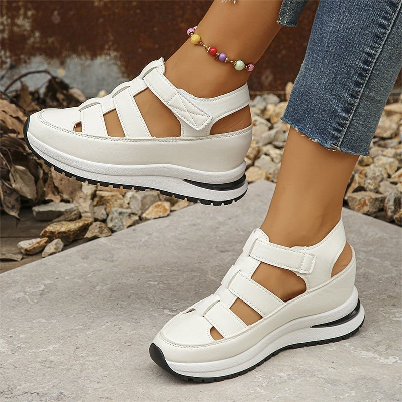 Sabella Closed-Toe Orthopedic Sandals with Cushioned Platform Sole
