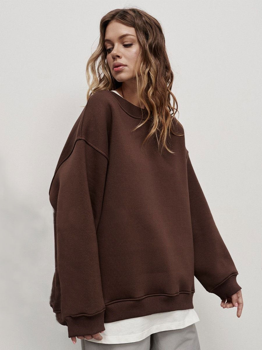 Oversized Relaxed Fit Knit Sweater for Everyday Layering