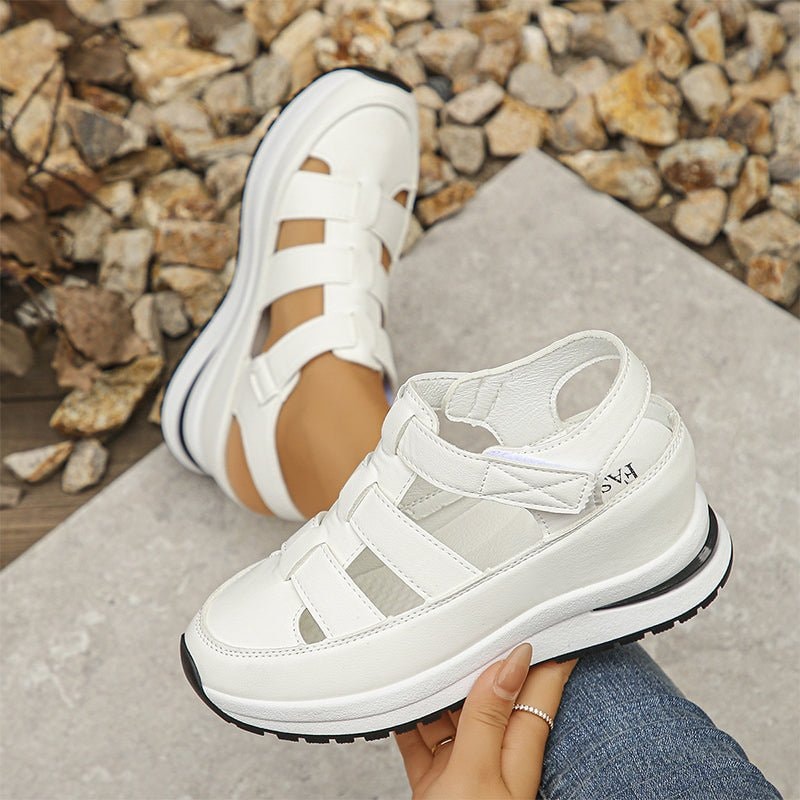 Sabella Closed-Toe Orthopedic Sandals with Cushioned Platform Sole