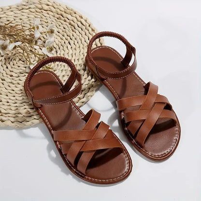 Sicily Woven Leather Orthopedic Sandals with Cushion Support for Women