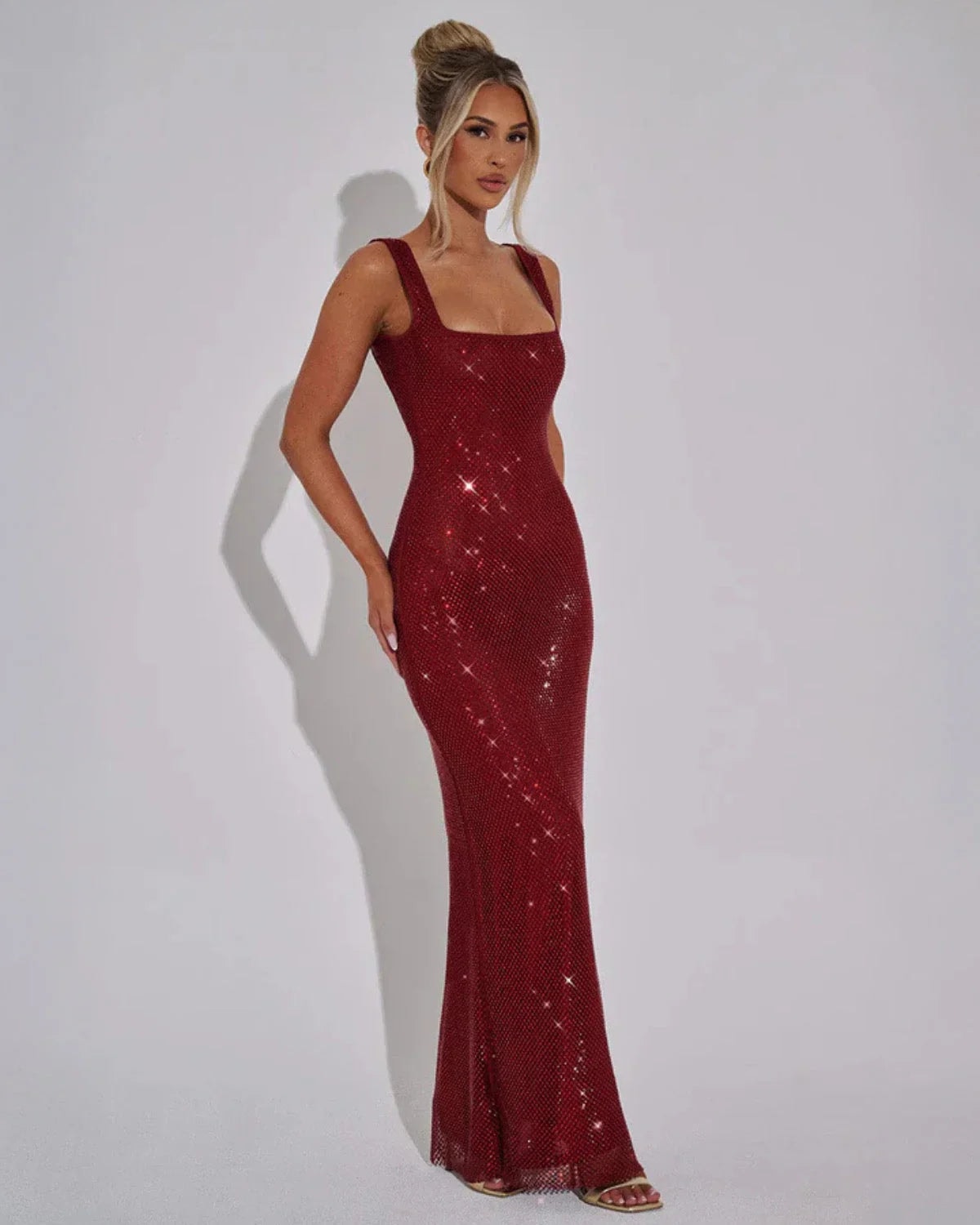 Scarlett Devereux Sequin Maxi Christmas Dress for Women