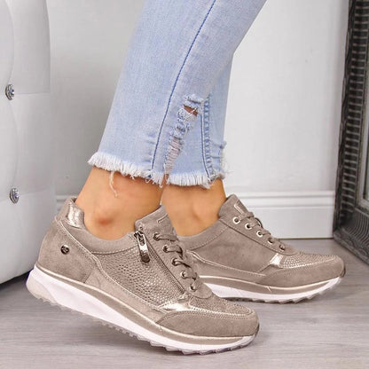 Isabella Lightweight Comfort Sneakers with Rhinestone Detail