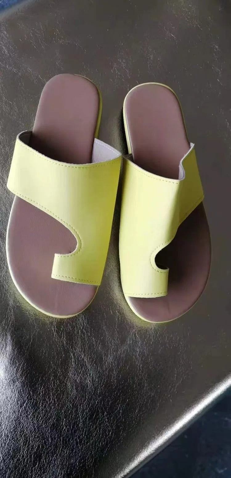 Lizzie Comfortable Toe-Loop Platform Arch Support Sandals with Footbed