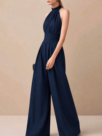 Montserrat Halter Blouse and Palazzo Pants Two-Piece Co-Ord Set for Women