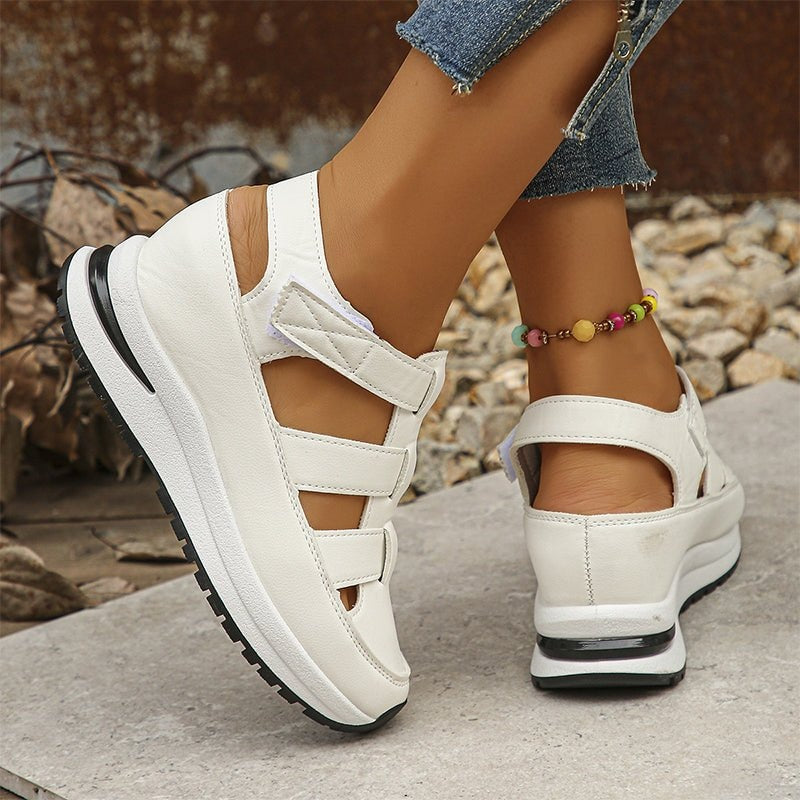 Sabella Closed-Toe Orthopedic Sandals with Cushioned Platform Sole