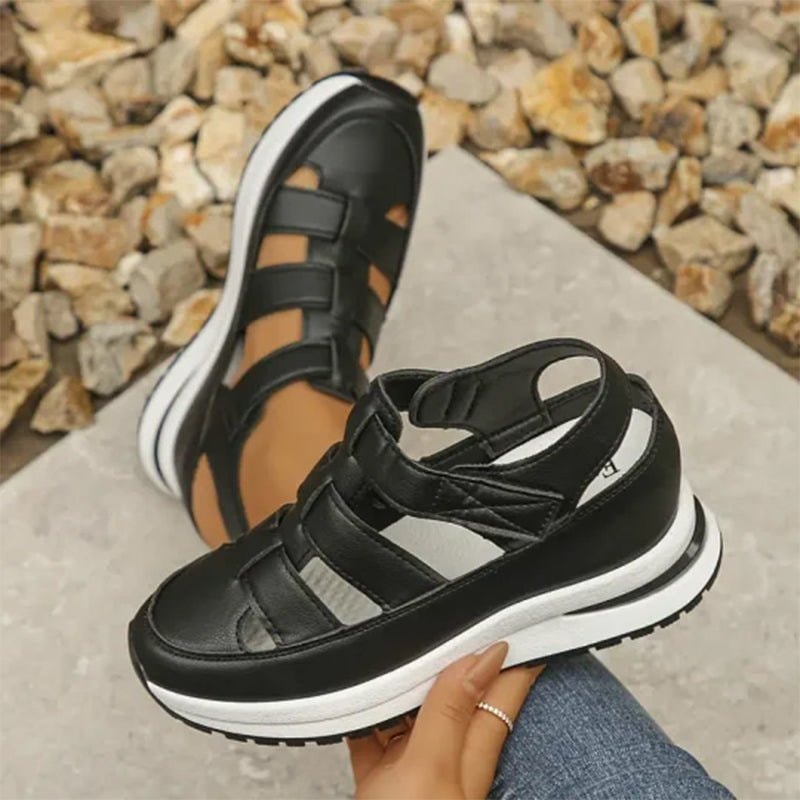Sabella Closed-Toe Orthopedic Sandals with Cushioned Platform Sole